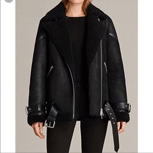 All Saints Black Leather Jacket